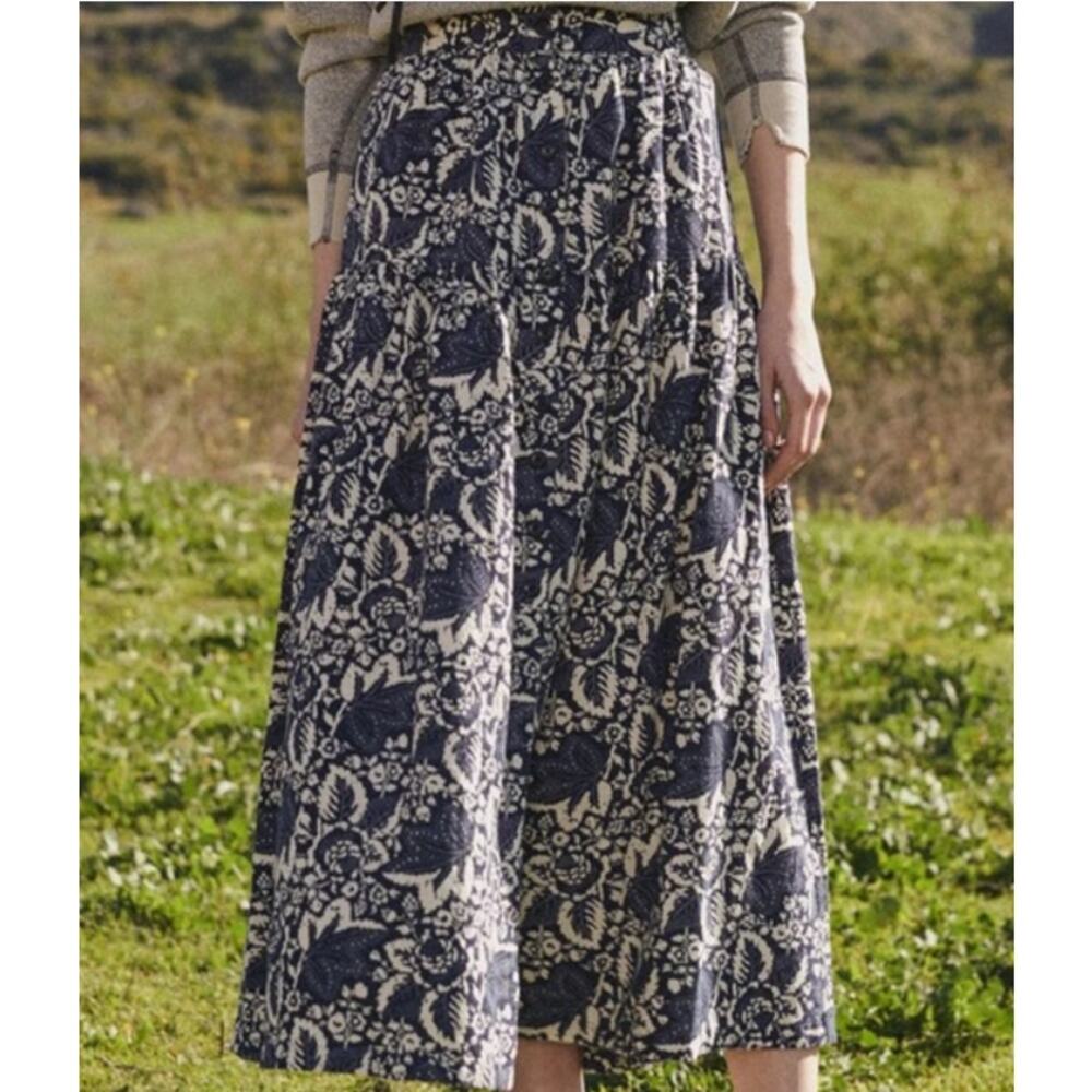 The Great Boating Skirt Navy Falling Leaves Women’s New Small - Picture 16 of 16